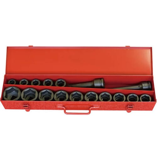 Koken 16245M Impact Socket Set 17pc 6pt 3/4 in Dr 19-50mm