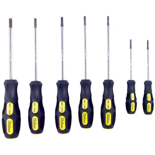 Koken 168T Screwdriver Set 7pc Tamper Proof Torx T10H-T40H