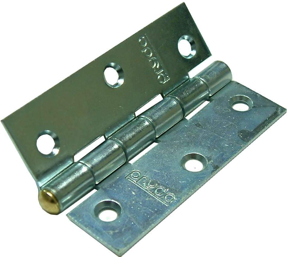 Gartner Butt Hinge - Narrow Fixed Pin ZP #BH100-NFZ 100mm