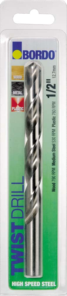 Bordo Jobber Drill 5/64in Bright Twin Pack