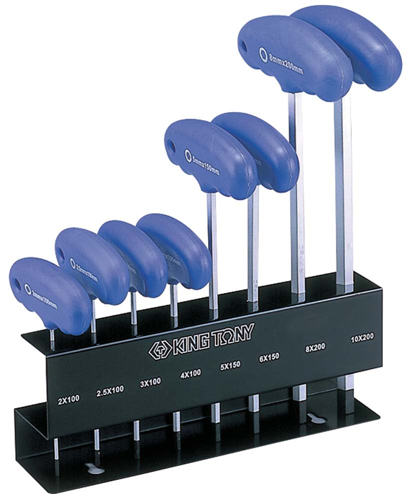 King Tony 8Pc Hex Wrench Stand Set