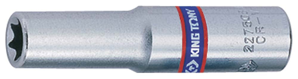 King Tony 1/4 Dr Star Socket Long E8