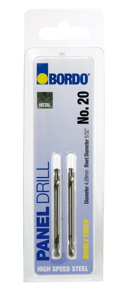 Bordo Panel Drill Double Ended No.11/4.9mm Twin Pack