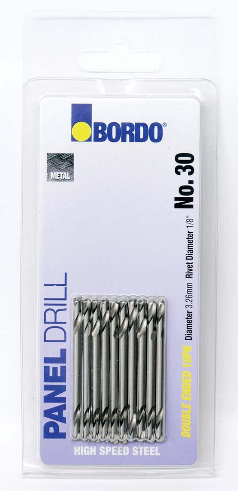 Bordo Panel Drill Double Ended 1/8in Card Of 10