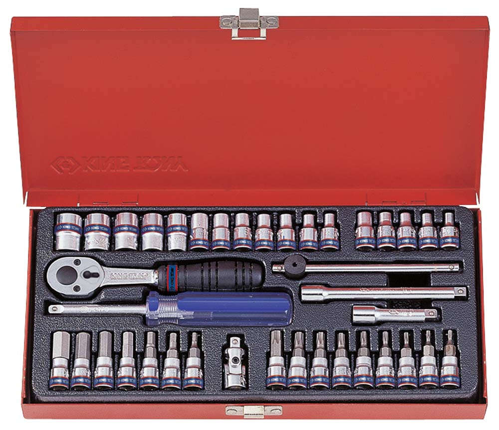 King Tony 39Pc 1/4 Dr Metric Socket Set