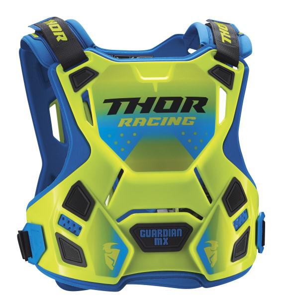 Chest Protector Thor Mx Guardian Mx Roost Adult Medium Large Fluro Green Blue