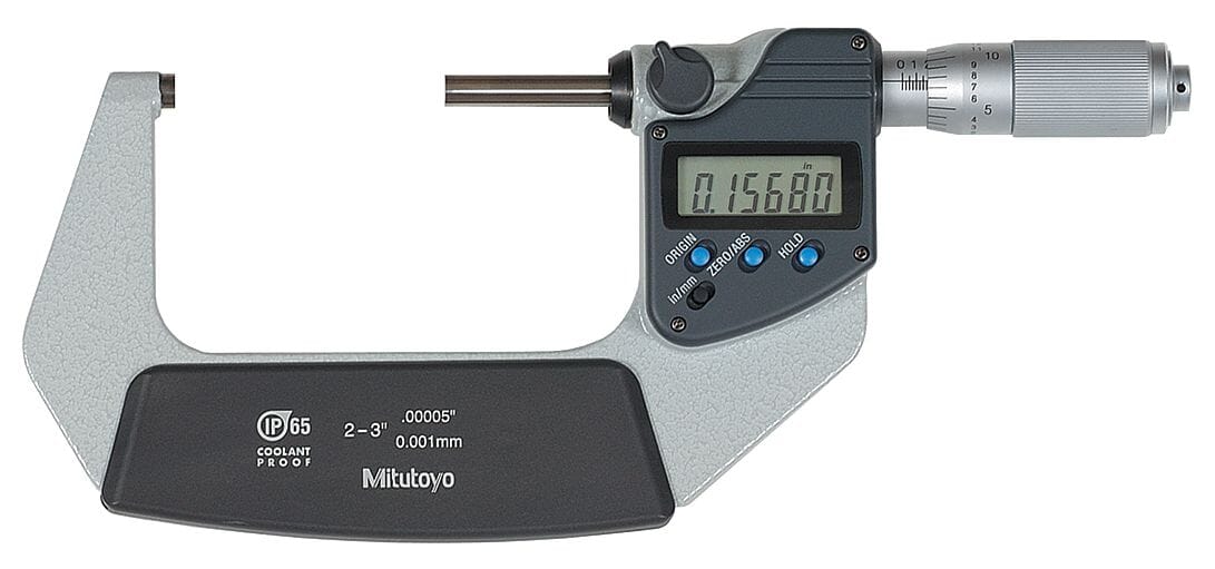 Mitutoyo Digimatic Micrometer 2-3 in /50-75mm IP65 Coolant Proof with Data Output