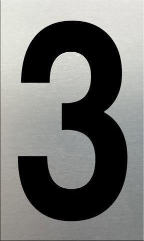 MG Aluminium Numbers - Self Adhesive 50mm 3