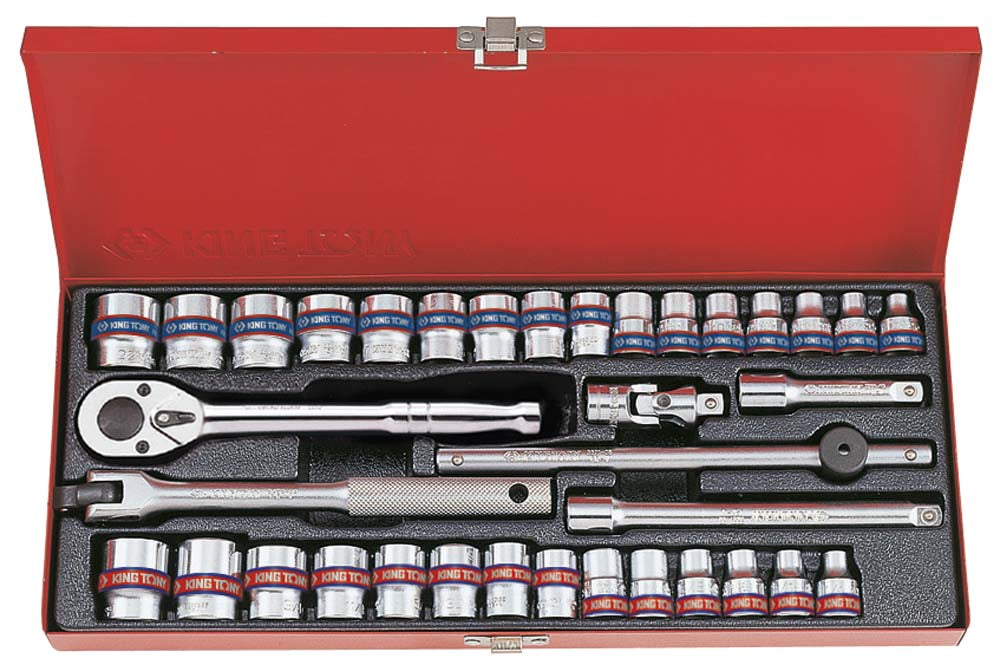 King Tony 36Pc 3/8Dr 12Pt Comb. Socket Set