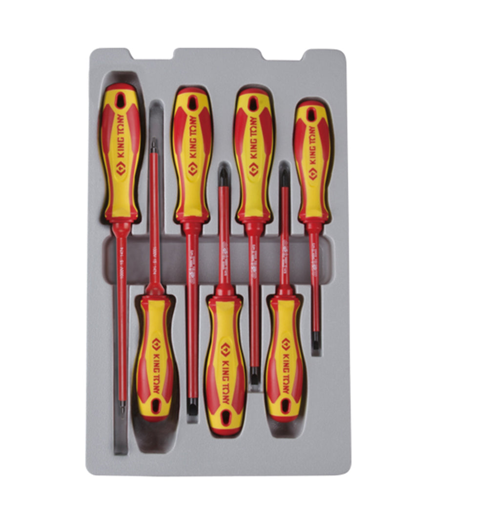 King Tony 7Pc S/Drver Set With #1+#2 insul