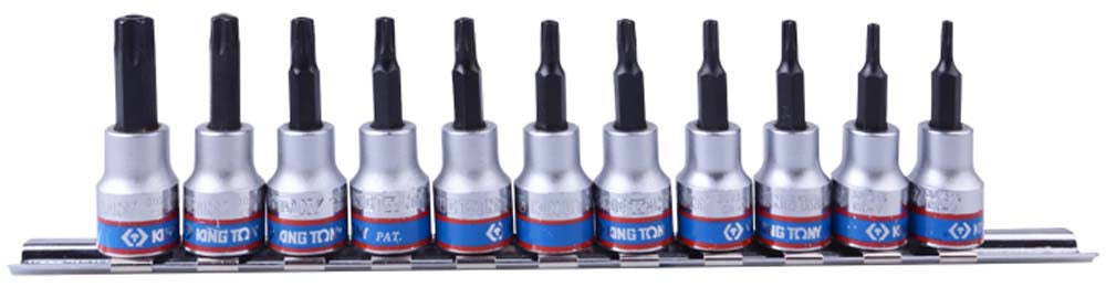 King Tony 11 Pc Star Bit Socket 3027 T8-T50
