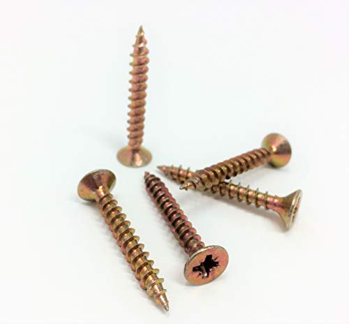 Prepax DIY SCREWS Z.P 4 Gauge 16mm CounterSunk POZI (12)