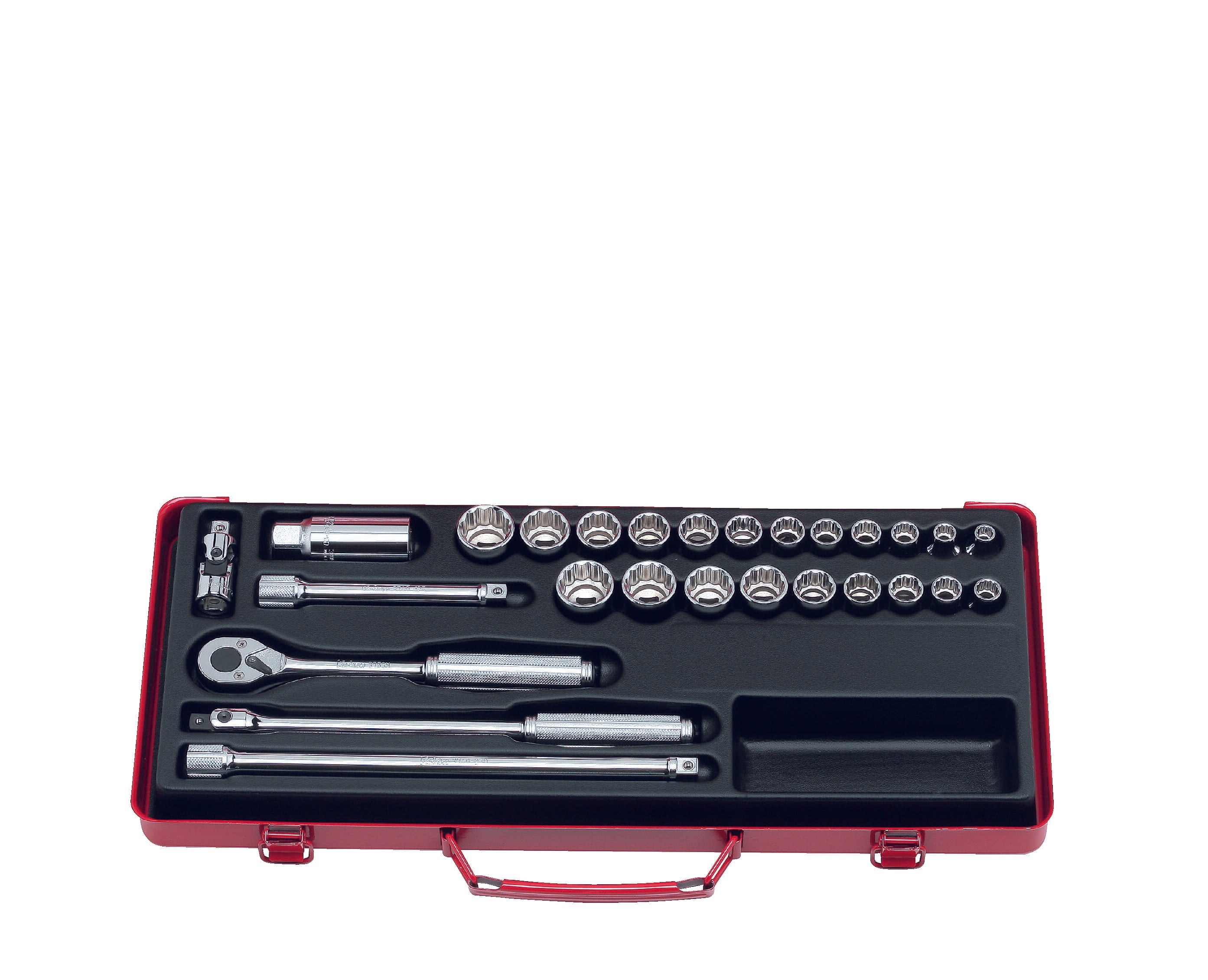 Koken 3206AM Socket Set 12pt 27pc 3/8 in Dr 3/8-7/8 in & 7-22mm