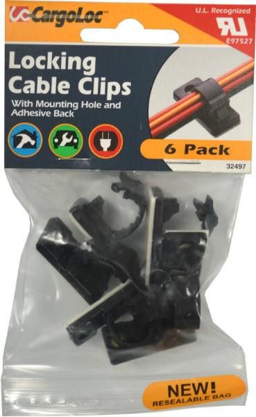 Cargoloc Locking Cable Clips 6-Pce 32497