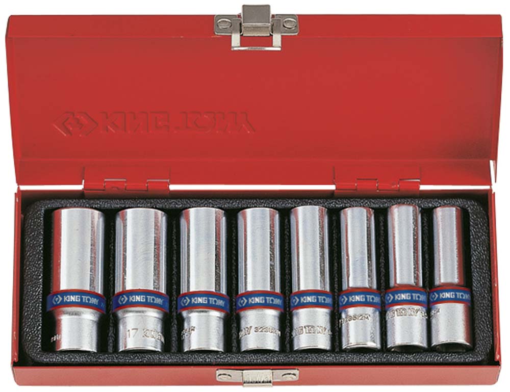 King Tony 8Pc 3/8Dr Deep Socket Set 10-19mm