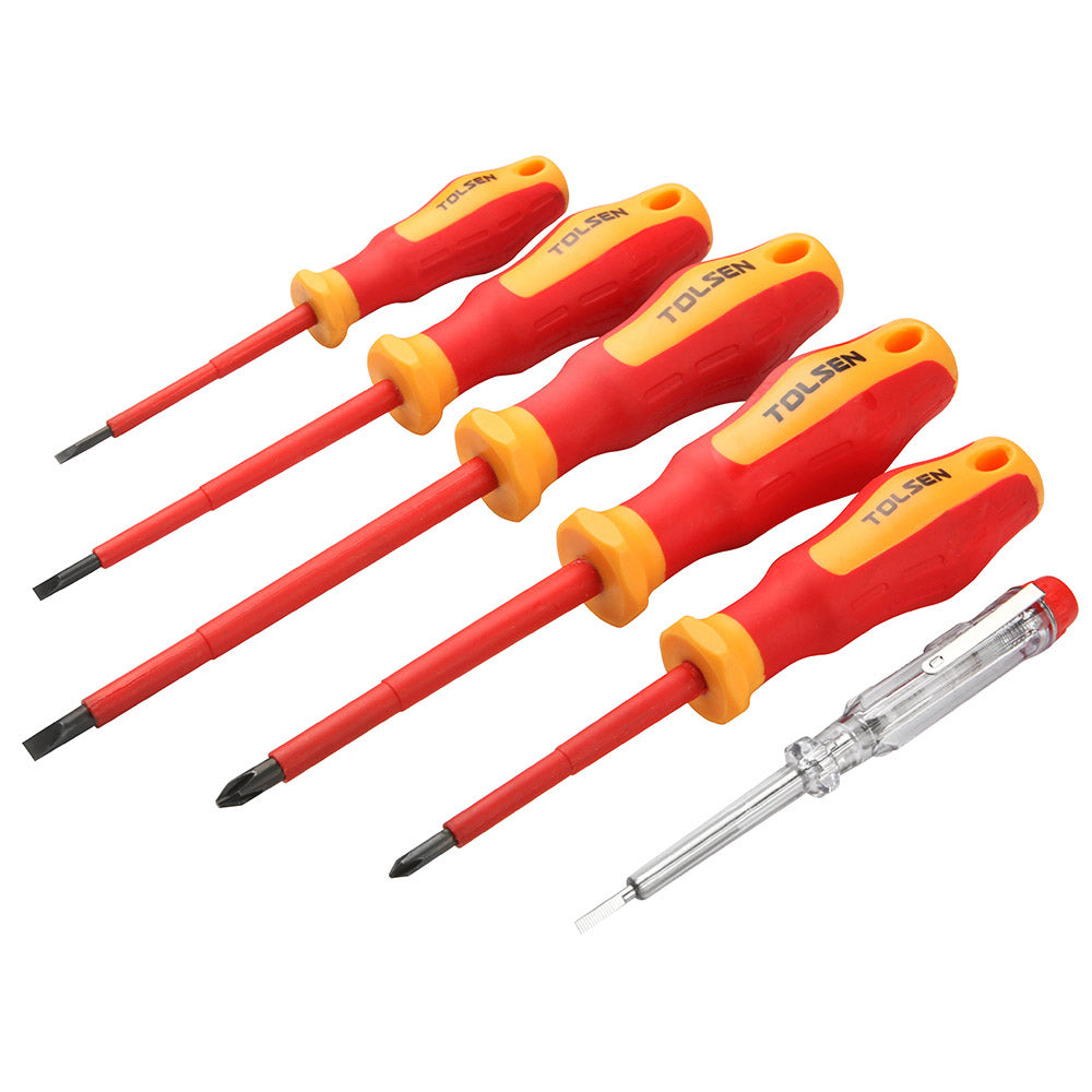 Tolsen 6Pce Vde Screwdriver Set Phillips & Slotted