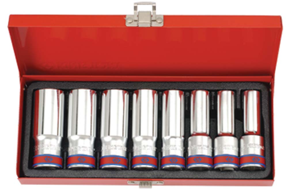 King Tony 8Pc 1/2 Dr Deep Sockets 1/2-15/16