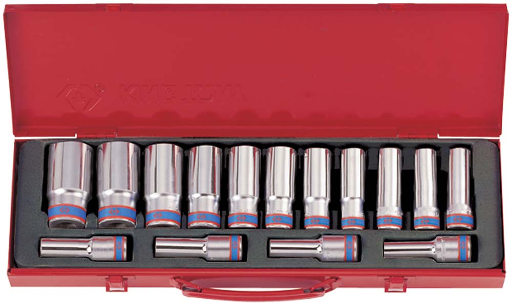 King Tony 15Pc 1/2 Dr 12Pt Dp Socket Set Met