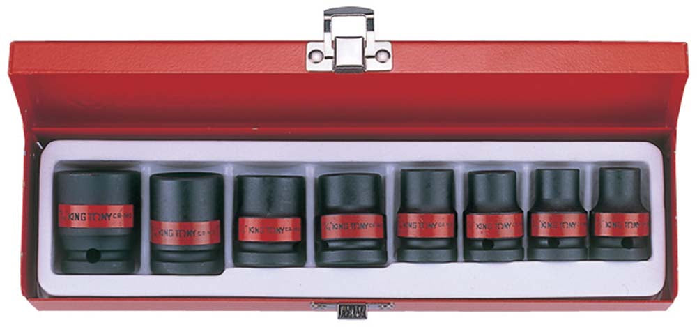 King Tony 8Pc 1/2 Dr Imp Socket St 3/8-15/16
