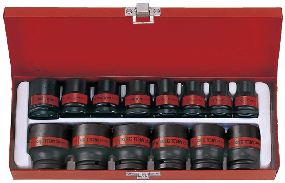 King Tony 14Pc 1/2 Dr Imp Socket Set