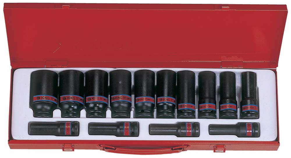 King Tony 14Pc 1/2 Dr Deep Imp Socket Set