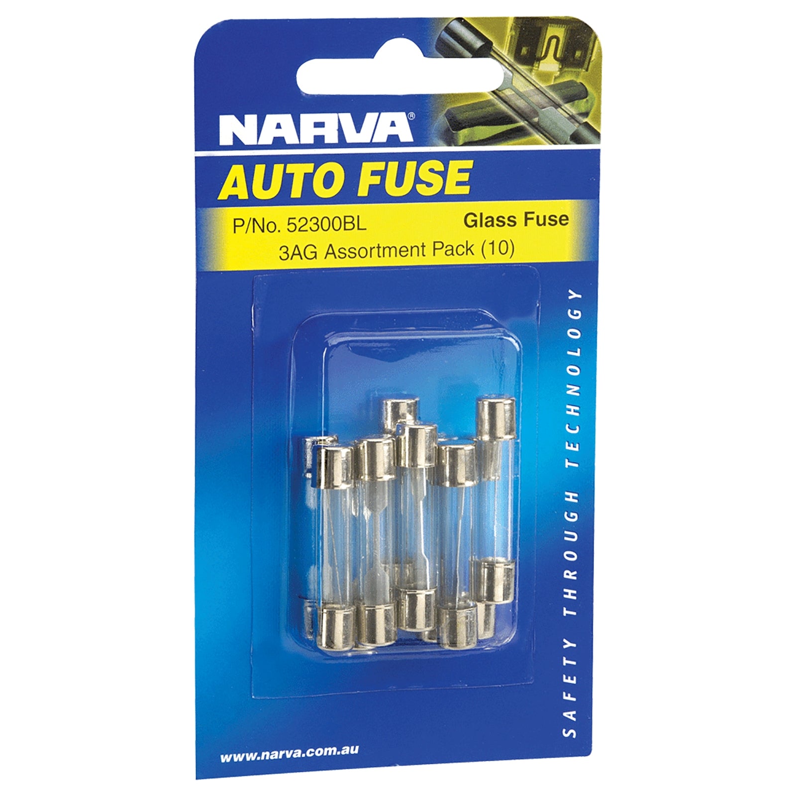 Narva Glass Fuse Assortment Pk10