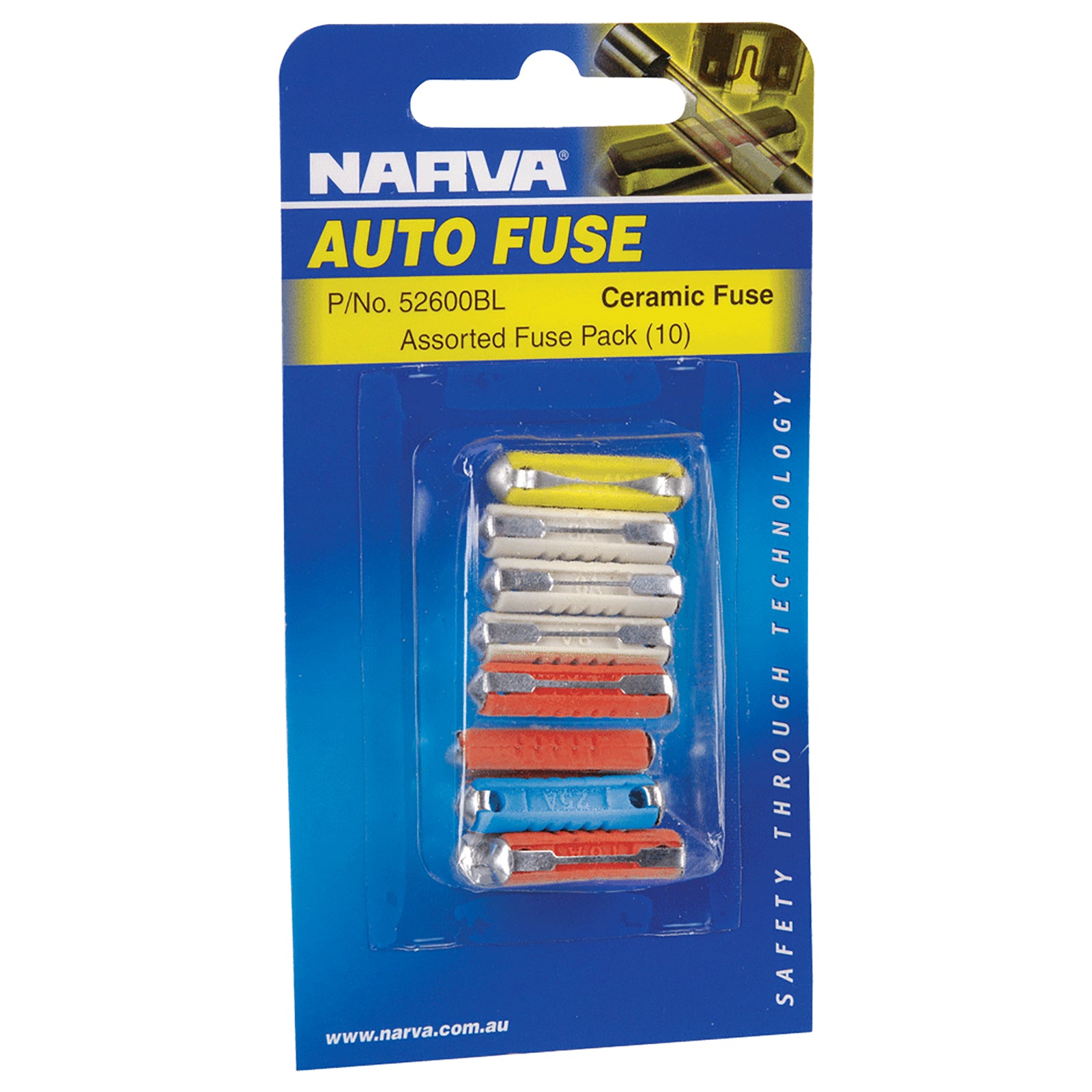 Narva Ceramic Fuse Assortment Pk10