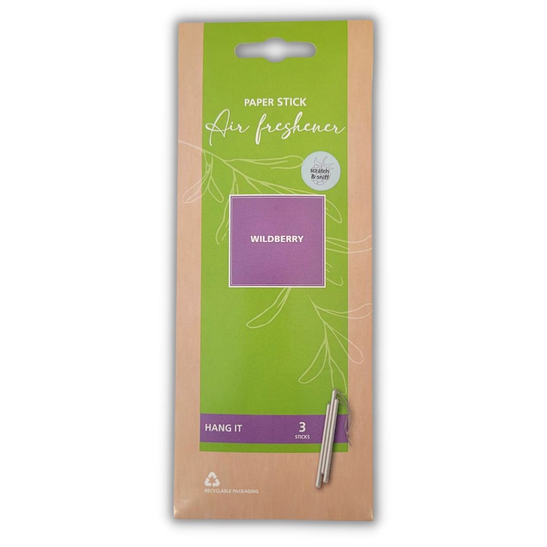 Paper Sticks Air Freshener Wildberry Pk3