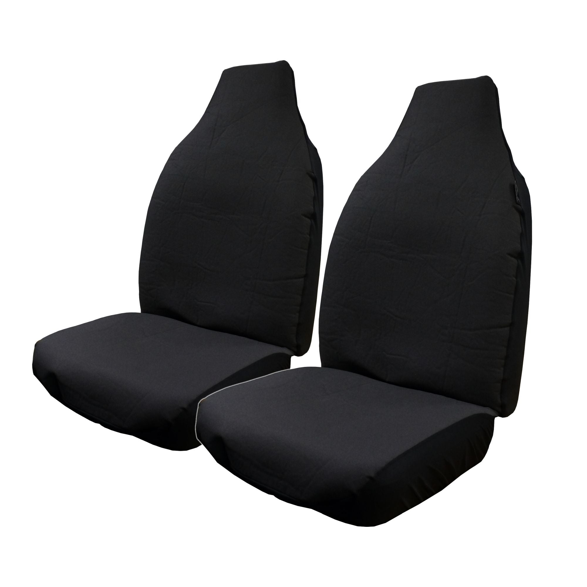 Canvas Black Front Seat Cover Pair