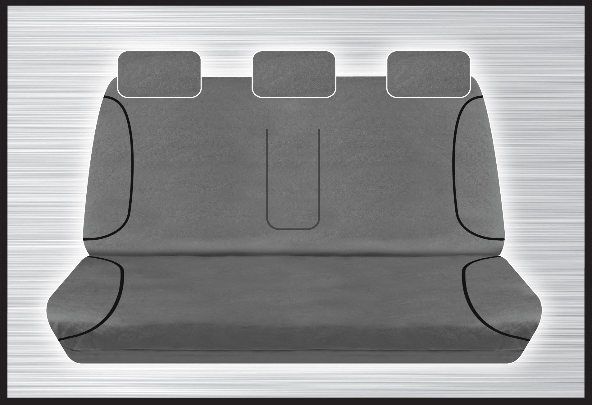 Grey Canvas Rear Bench Seat Cover - Ranger/Bt50