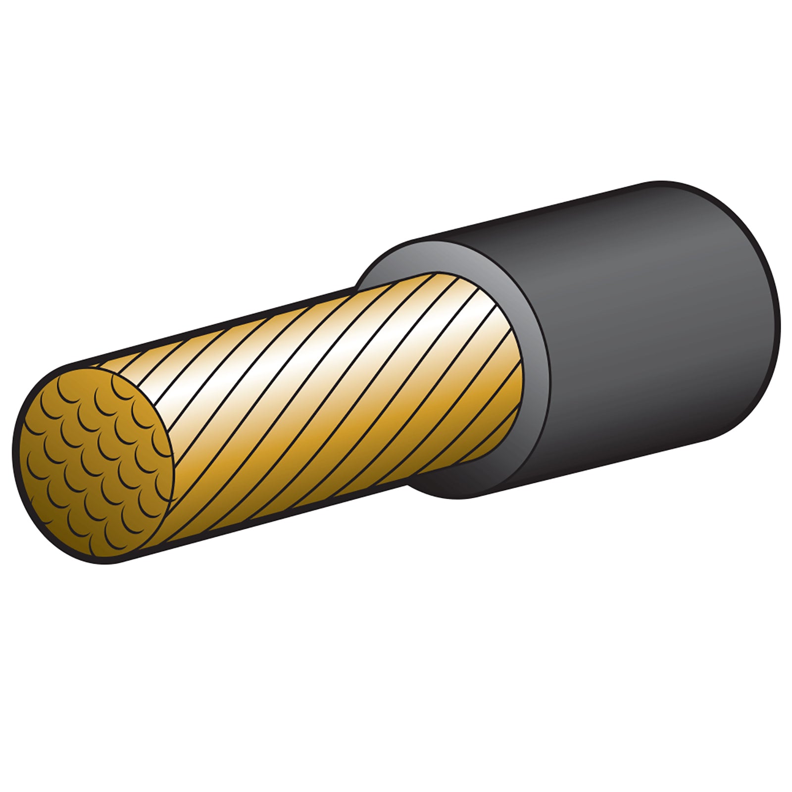 Narva Cable Battery Black 215Amp 30M