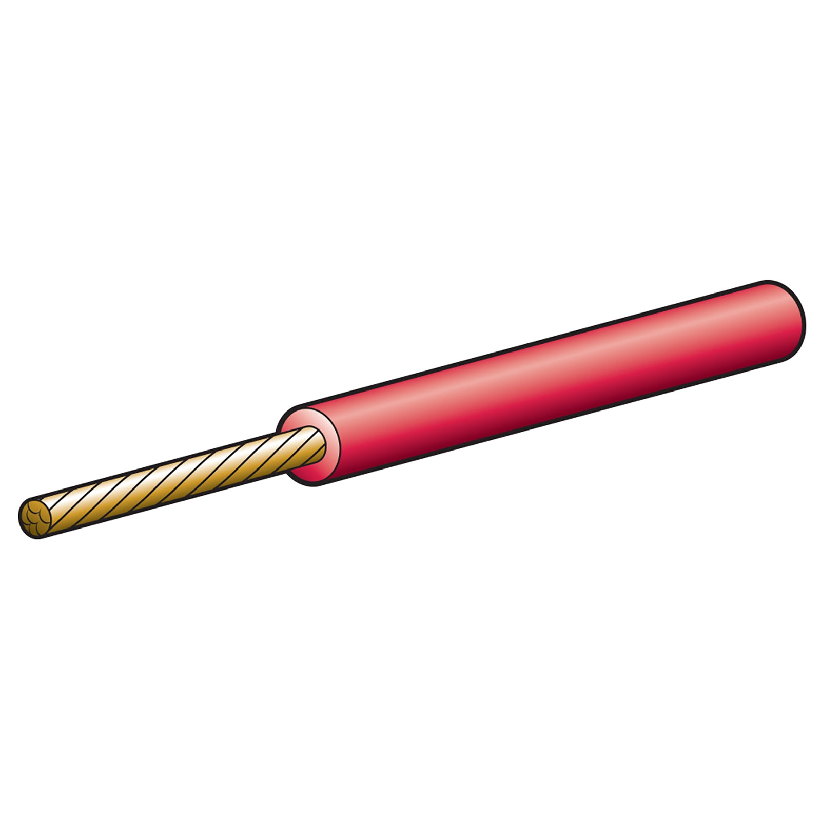 Narva Cable Single 2.5mm 5A Red