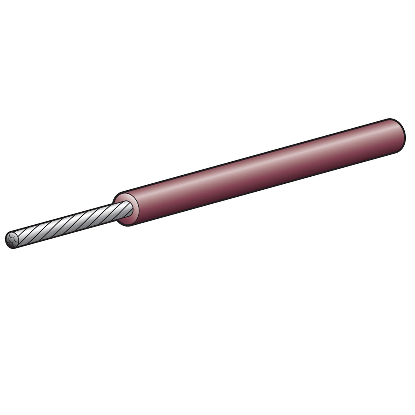 Narva Single Core Marine 2mm 30M Brn