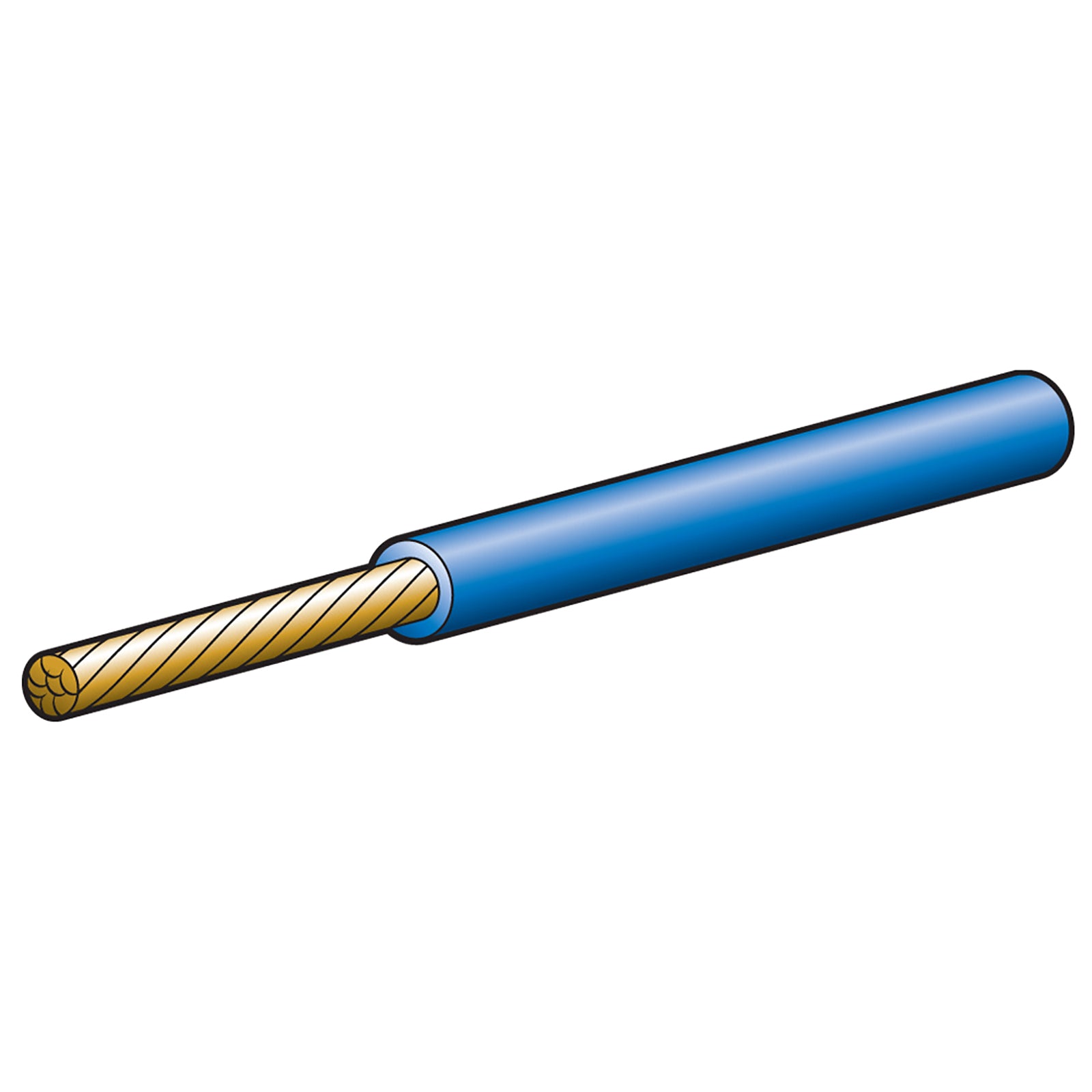 Narva Cable Sgle 3mm 19Amp 100M Blue