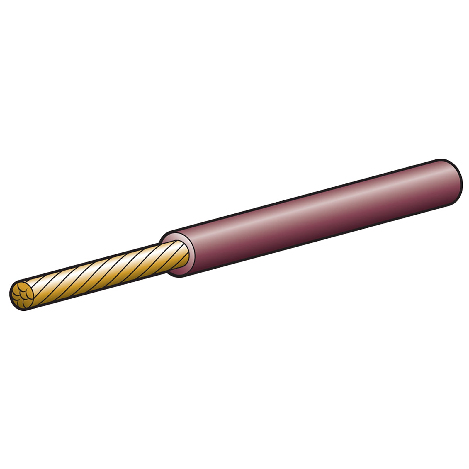 Narva Cable Sgle 3mm 19A 100M Brown