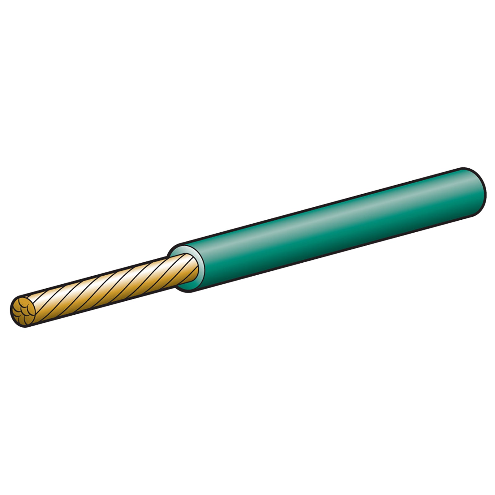 Narva Cable Sgle 3mm 19Amp 100M Gn