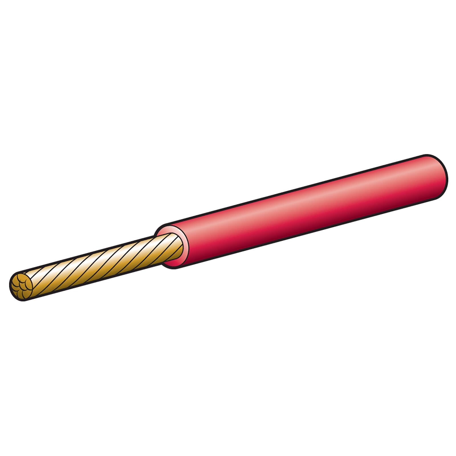 Narva Cable Sgle 3mm 19Amp 100M Red