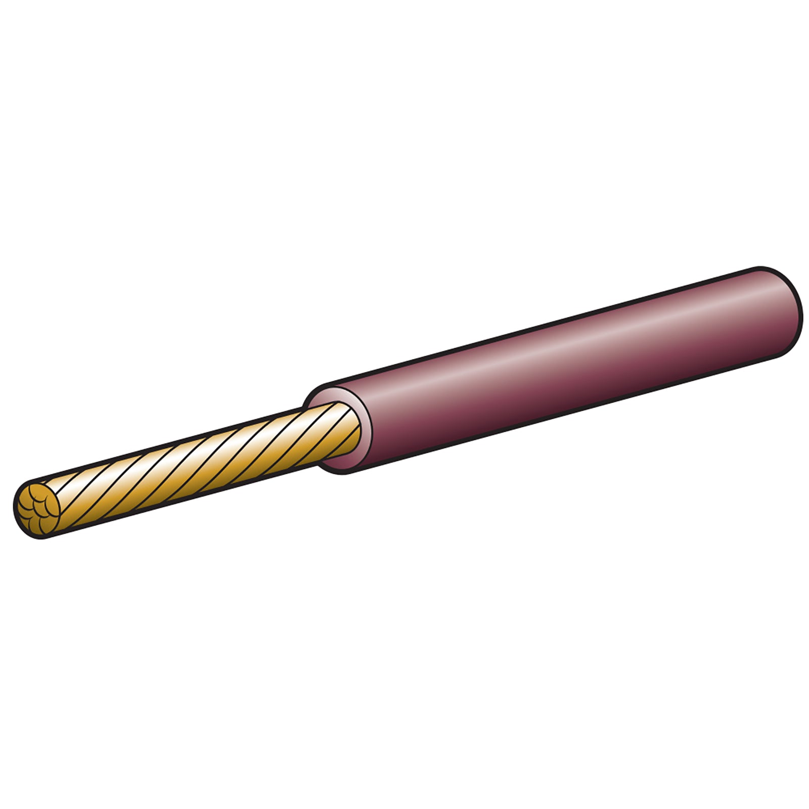 Narva Cable Sgle 4mm 25A 100M Brown