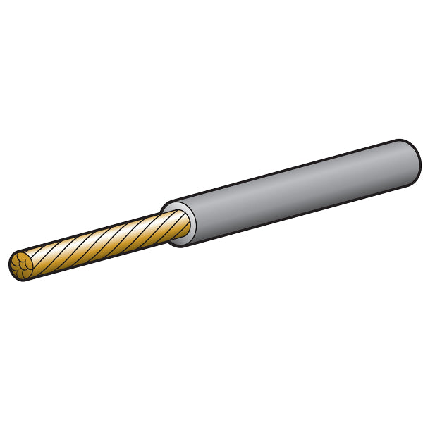 Narva Single Core 4mm 25A 100M Grey