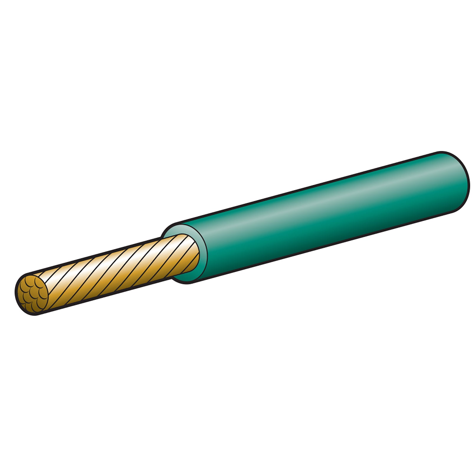 Narva Cable Single 5mm 36Amp 30M Gn