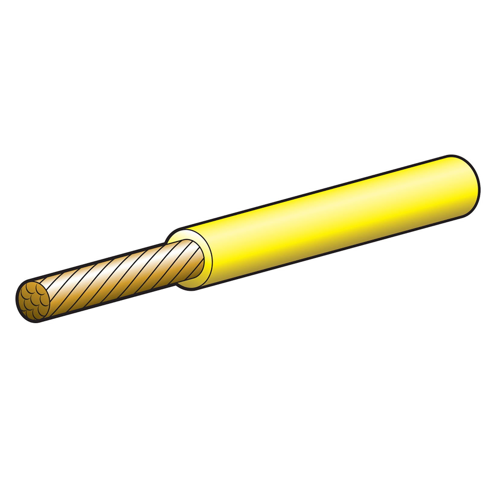 Narva Cable Single 5mm 36A 30M Yello