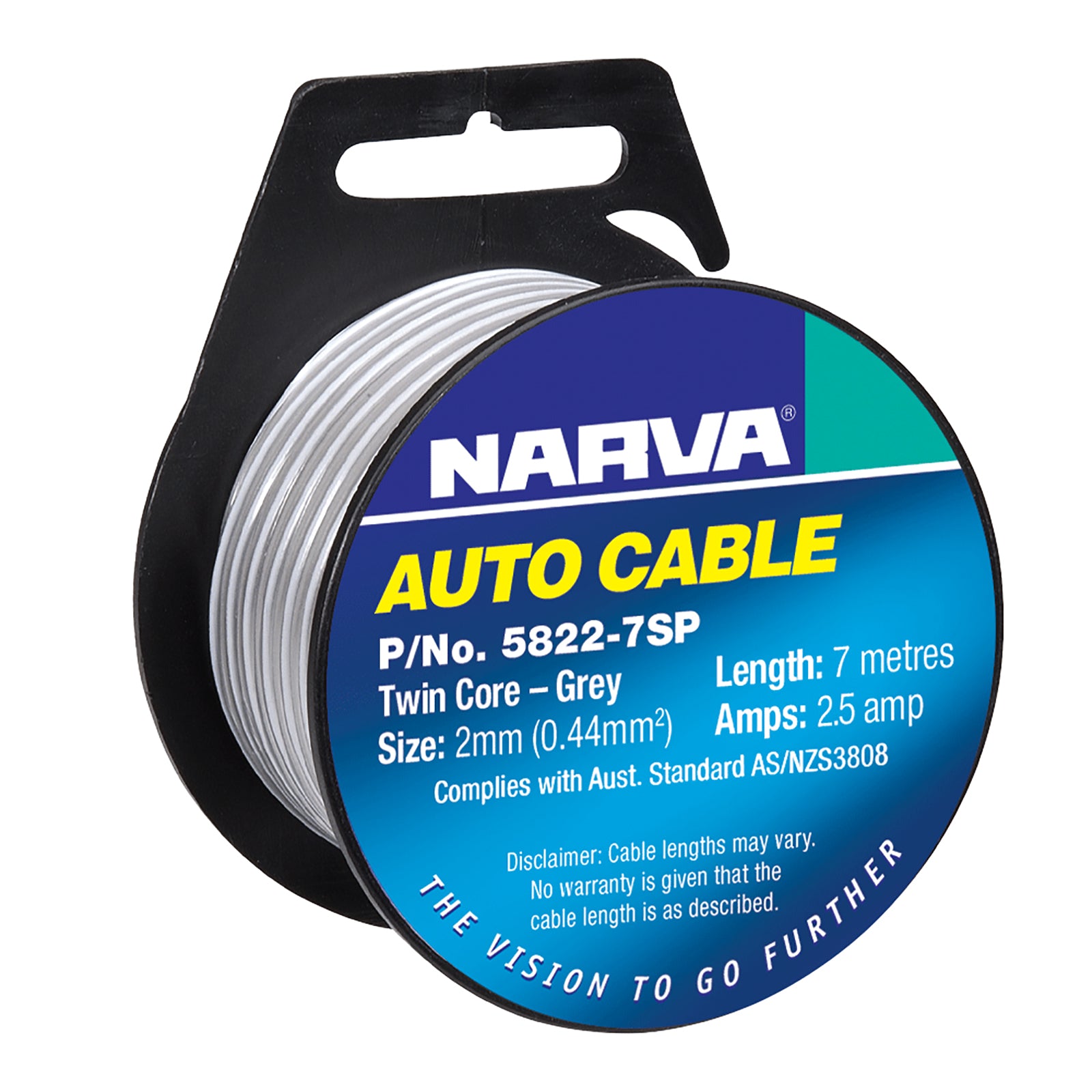 Narva Cable Speaker 2mm 7M Grey