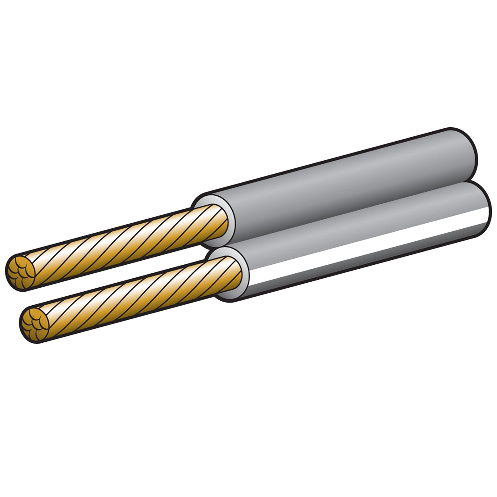 Narva Cable Figure8 3mm19Amp 100M Gy