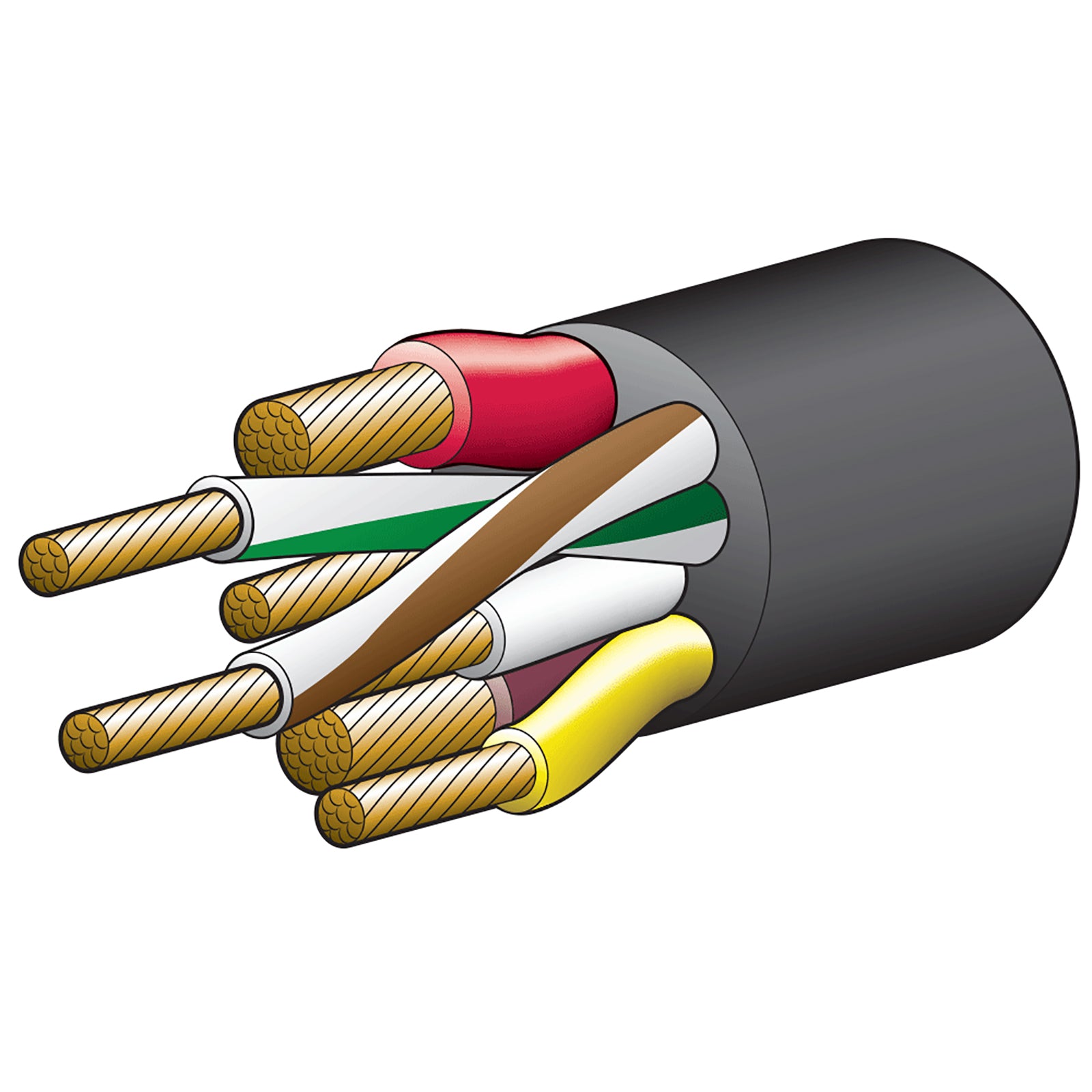 Ebs Trailer Cable 7 Core 100M