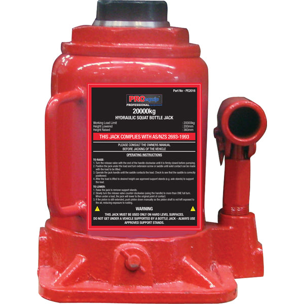 Proequip 20000Kg Squat Bottle Jack