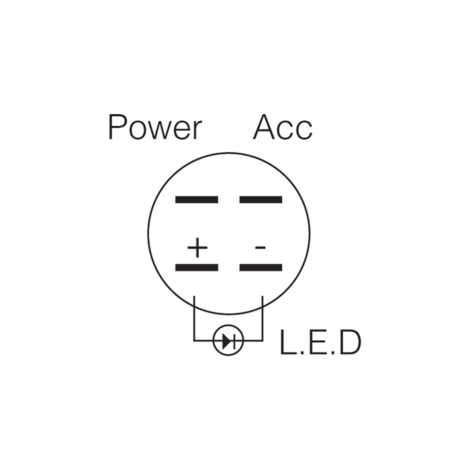 Narva Switch Off/On 12V Led Red
