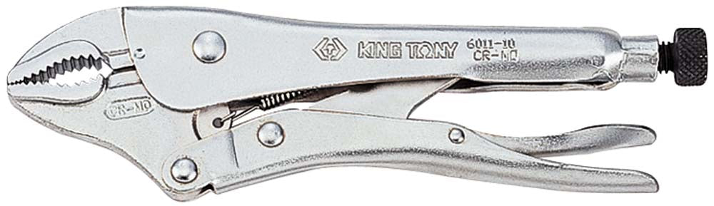 King Tony Lockgrip Plier Curved 5in Chrome