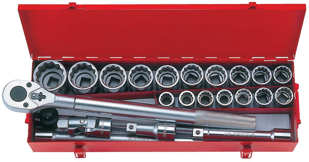 King Tony 23Pc 12Pt 3/4 Dr Met. Socket St