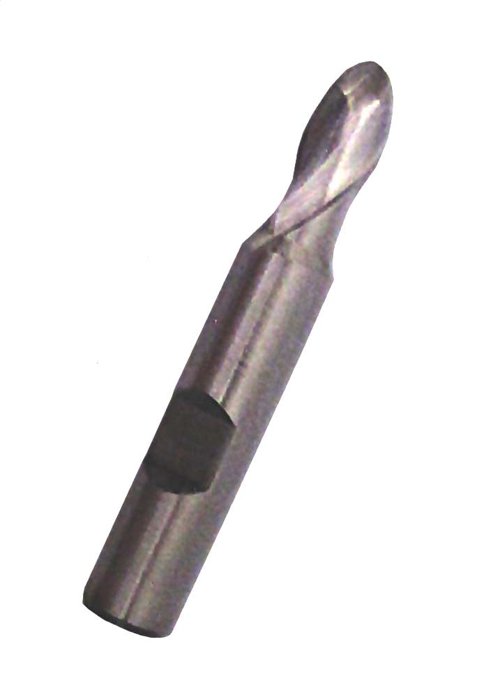 Bordo Slot Drill Ball Nose Flatted Shank 3mm Short Series