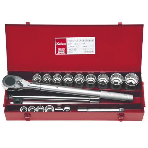 Koken 6260M Socket Set 12pt 20pc 3/4 in Dr 21-50mm